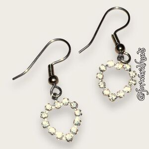 Bundle Sale 3 for $15 | Sparkling Rhinestone Heart Dangle Earrings